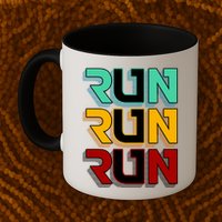 Run Run Run Retro Mug