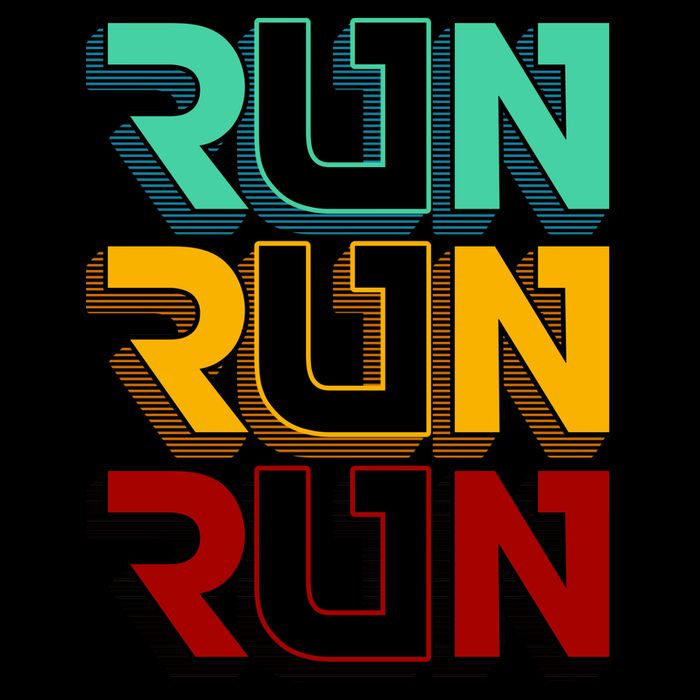 Run Run Run Retro Mug