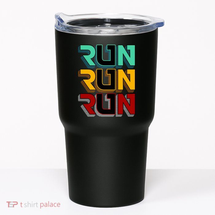 Run Run Run Retro Tumbler