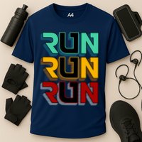 Run Run Run Retro Performance Shirt