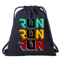 Run Run Run Retro Drawstring Bag