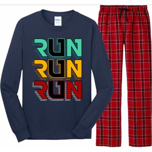 Run Run Run Retro Long Sleeve Pajama Set