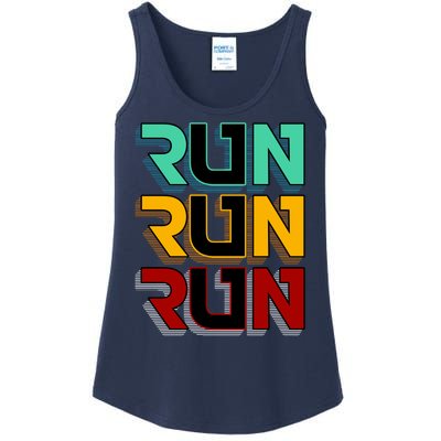 Run Run Run Retro Ladies Essential Tank