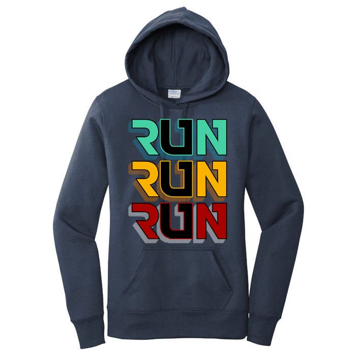 Run Run Run Retro Women's Pullover Hoodie