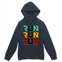 Run Run Run Retro Urban Pullover Hoodie