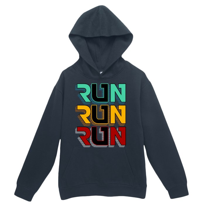 Run Run Run Retro Urban Pullover Hoodie