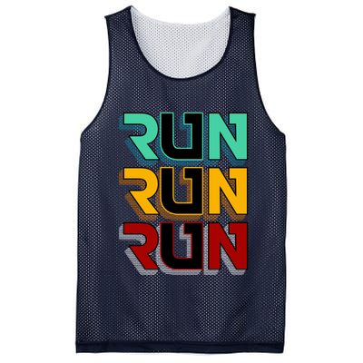 Run Run Run Retro Mesh Reversible Basketball Jersey Tank