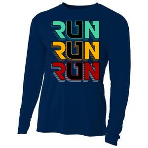 Run Run Run Retro Cooling Performance Long Sleeve Crew