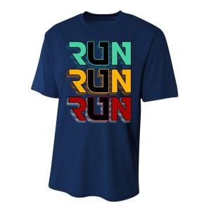 Run Run Run Retro Performance Sprint T-Shirt