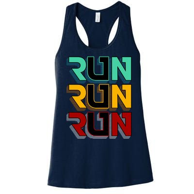 Run Run Run Retro Women's Racerback Tank