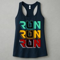 Run Run Run Retro Womens Tank Top