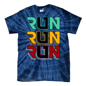 Run Run Run Retro Tie-Dye T-Shirt