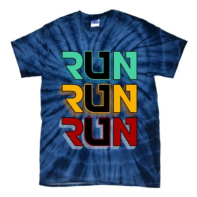 Run Run Run Retro Tie-Dye T-Shirt