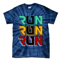 Run Run Run Retro Tie-Dye T-Shirt
