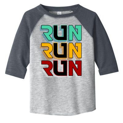 Run Run Run Retro Toddler Fine Jersey T-Shirt