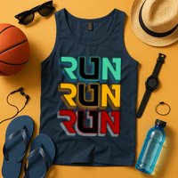Run Run Run Retro Tank Top