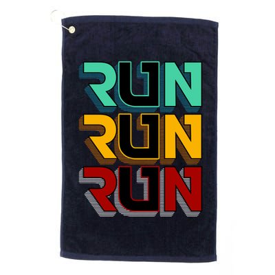 Run Run Run Retro Golf Towel