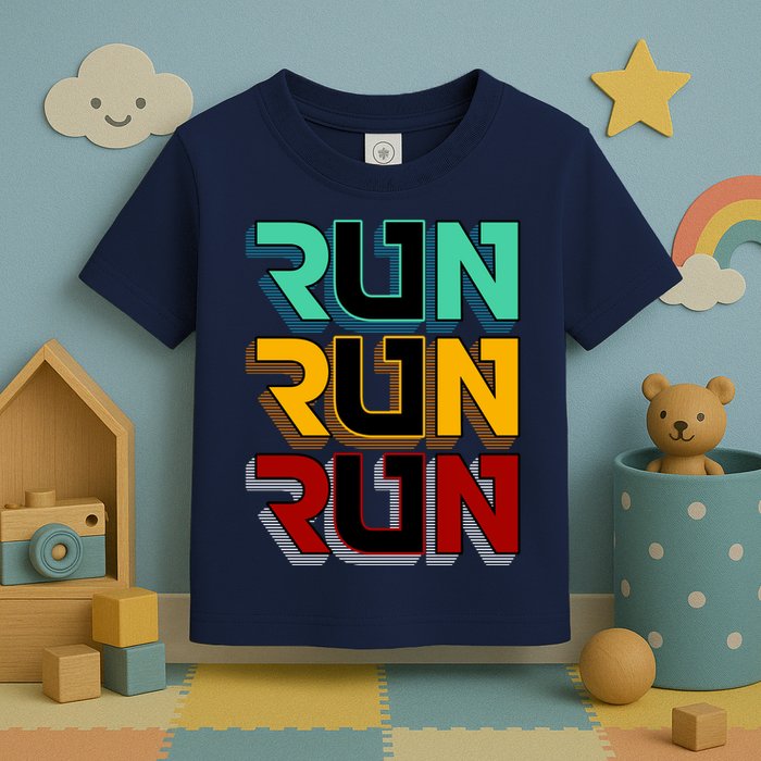 Run Run Run Retro Toddler T-Shirt