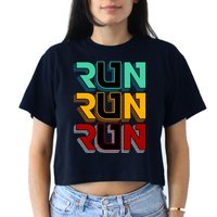 Run Run Run Retro Crop Top