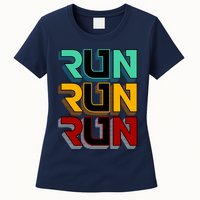 Run Run Run Retro Womens T-Shirt