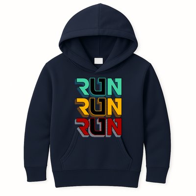 Run Run Run Retro Kids Hoodie