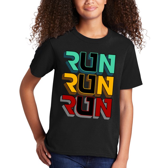 Run Run Run Retro Kids T-Shirt