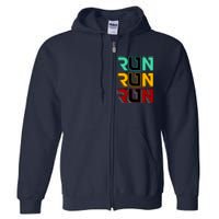 Run Run Run Retro Full Zip Hoodie