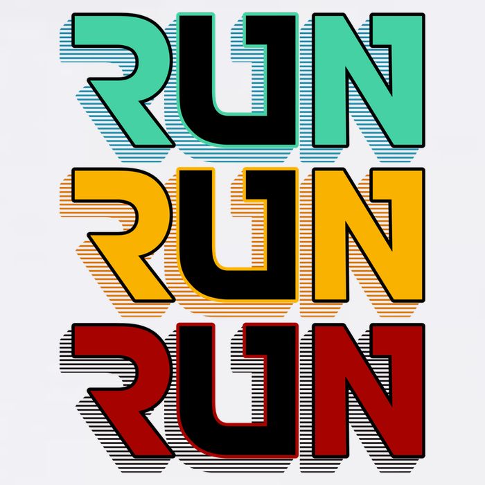Run Run Run Retro Garment-Dyed Sweatshirt