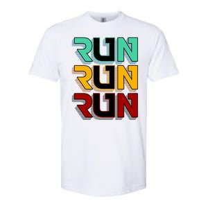 Run Run Run Retro Softstyle CVC T-Shirt