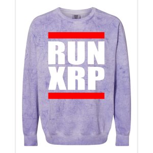 Run XRP Ripple Crypto Currency To the Moon Colorblast Crewneck Sweatshirt