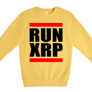 Run XRP Ripple Crypto Currency To the Moon Premium Crewneck Sweatshirt