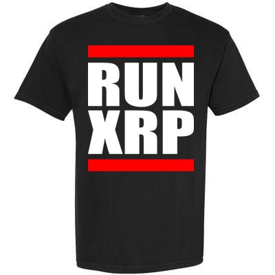 Run XRP Ripple Crypto Currency To the Moon Garment-Dyed Heavyweight T-Shirt