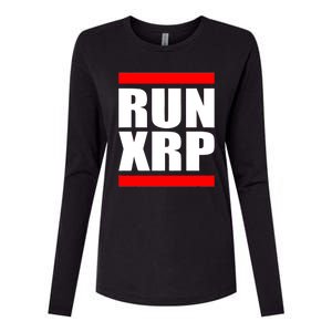 Run XRP Ripple Crypto Currency To the Moon Womens Cotton Relaxed Long Sleeve T-Shirt