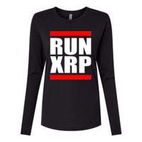 Run XRP Ripple Crypto Currency To the Moon Womens Cotton Relaxed Long Sleeve T-Shirt