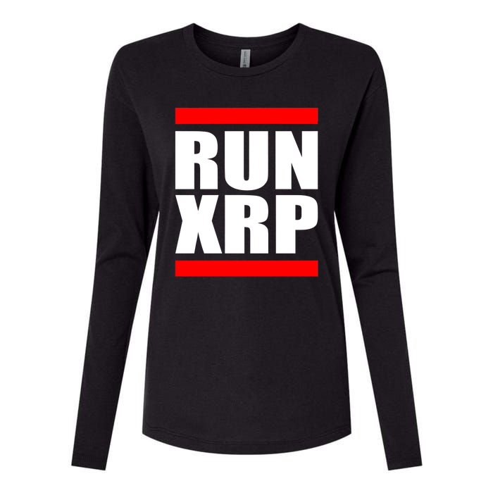 Run XRP Ripple Crypto Currency To the Moon Womens Cotton Relaxed Long Sleeve T-Shirt