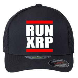 Run XRP Ripple Crypto Currency To the Moon Flexfit Unipanel Trucker Cap