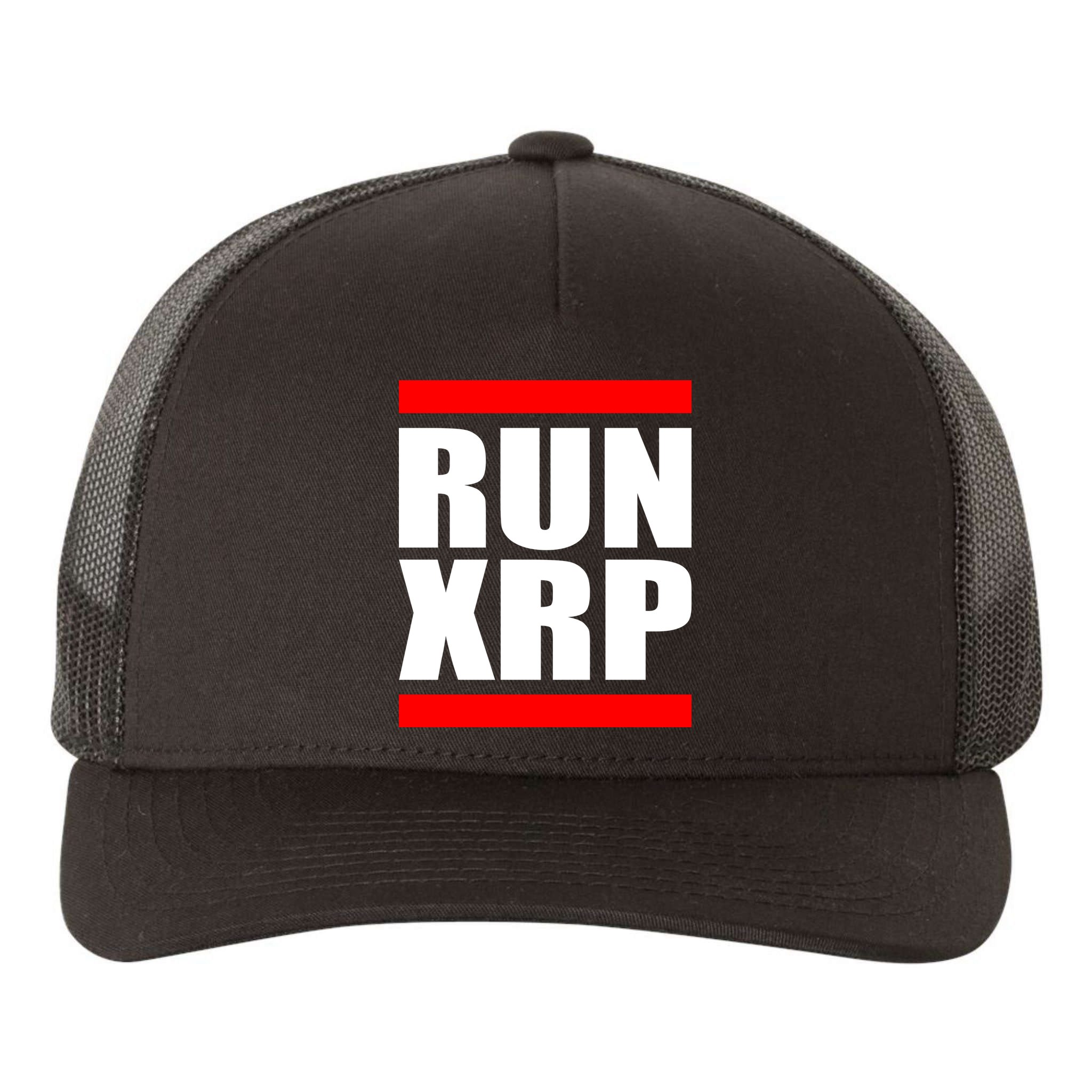 Run XRP Ripple Crypto Currency To the Moon Yupoong Adult 5-Panel Trucker Hat