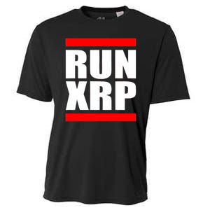 Run XRP Ripple Crypto Currency To the Moon Cooling Performance Crew T-Shirt