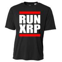 Run XRP Ripple Crypto Currency To the Moon Cooling Performance Crew T-Shirt