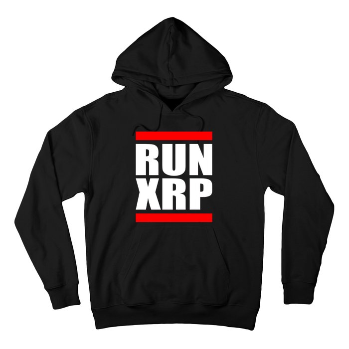 Run XRP Ripple Crypto Currency To the Moon Hoodie