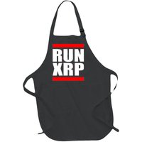 Run XRP Ripple Crypto Currency To the Moon Full-Length Apron With Pockets