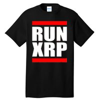 Run XRP Ripple Crypto Currency To the Moon Tall T-Shirt