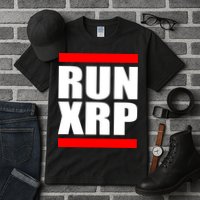 Run XRP Ripple Crypto Currency To the Moon Tall T-Shirt