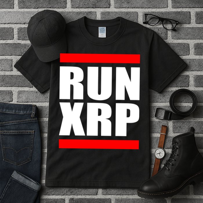 Run XRP Ripple Crypto Currency To the Moon Tall T-Shirt