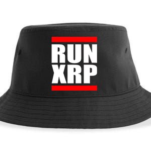 Run XRP Ripple Crypto Currency To the Moon Sustainable Bucket Hat