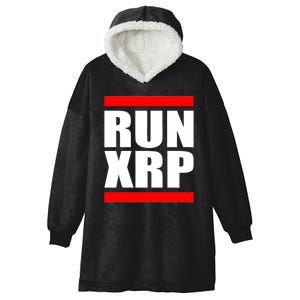 Run XRP Ripple Crypto Currency To the Moon Hooded Wearable Blanket