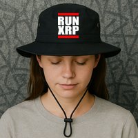 Run XRP Ripple Crypto Currency To the Moon Bucket Hat