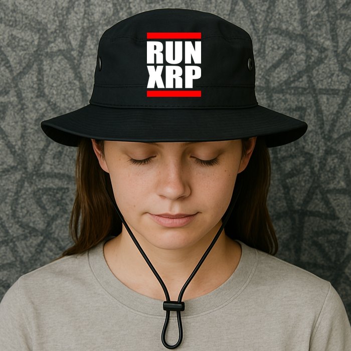 Run XRP Ripple Crypto Currency To the Moon Bucket Hat