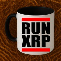 Run XRP Ripple Crypto Currency To the Moon Mug