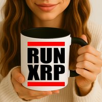 Run XRP Ripple Crypto Currency To the Moon Mug